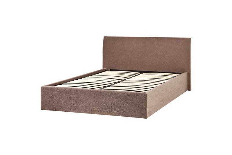 Seng med oppbevaring Orbey - Brun, 140x200 cm - Møbler - Senger - Sengeramme & sengestamme