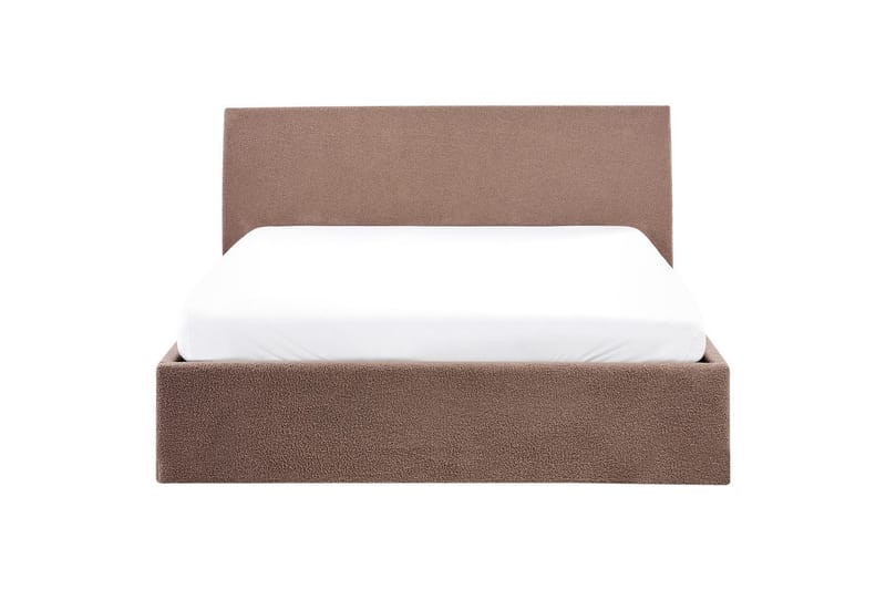 Seng med oppbevaring Orbey - Brun, 140x200 cm - Møbler - Senger - Sengeramme & sengestamme