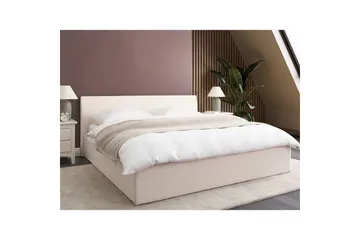 Seng med oppbevaring Orbey - Hvit, 180x200 cm - Møbler - Senger - Sengeramme & sengestamme