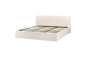 Seng med oppbevaring Orbey - Hvit, 180x200 cm - Møbler - Senger - Sengeramme & sengestamme
