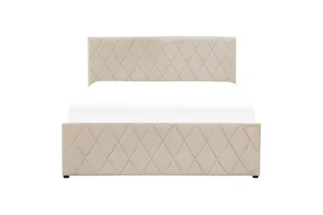 Seng med oppbevaring Rochefort - Beige, 140x200 cm - Møbler - Senger - Sengeramme & sengestamme