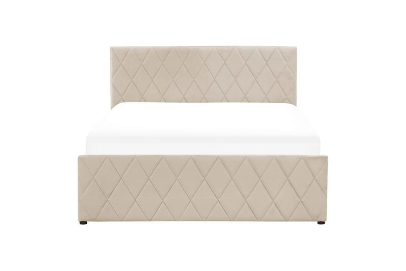 Seng med oppbevaring Rochefort - Beige, 140x200 cm - Møbler - Senger - Sengeramme & sengestamme