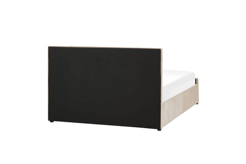 Seng med oppbevaring Rochefort - Beige, 140x200 cm - Møbler - Senger - Sengeramme & sengestamme
