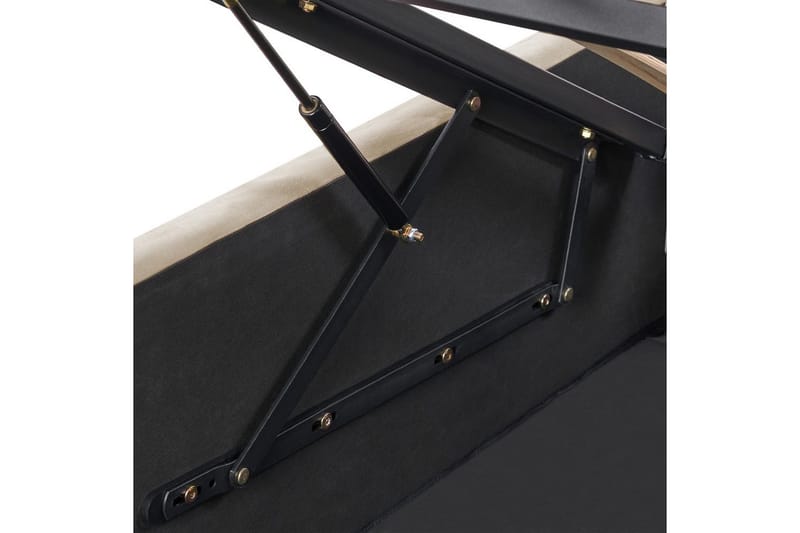 Seng med oppbevaring Rochefort - Beige, 160x200 cm - Møbler - Senger - Sengeramme & sengestamme