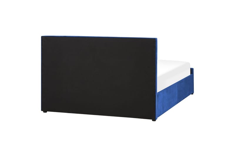 Seng med oppbevaring Rochefort - Blå, 140x200 cm - Møbler - Senger - Sengeramme & sengestamme