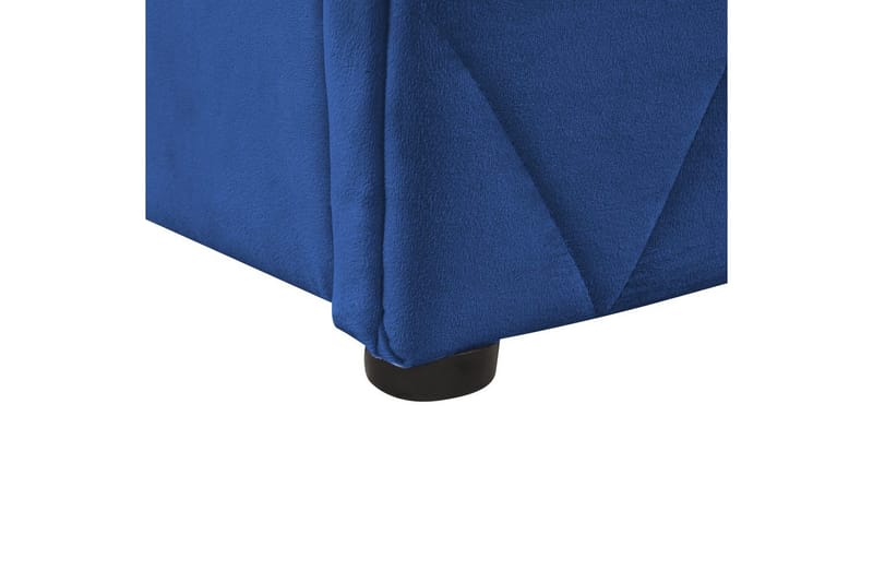 Seng med oppbevaring Rochefort - Blå, 160x200 cm - Møbler - Senger - Sengeramme & sengestamme