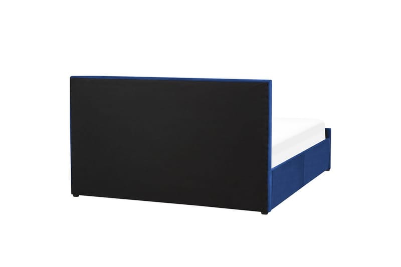 Seng med oppbevaring Rochefort - Blå, 160x200 cm - Møbler - Senger - Sengeramme & sengestamme