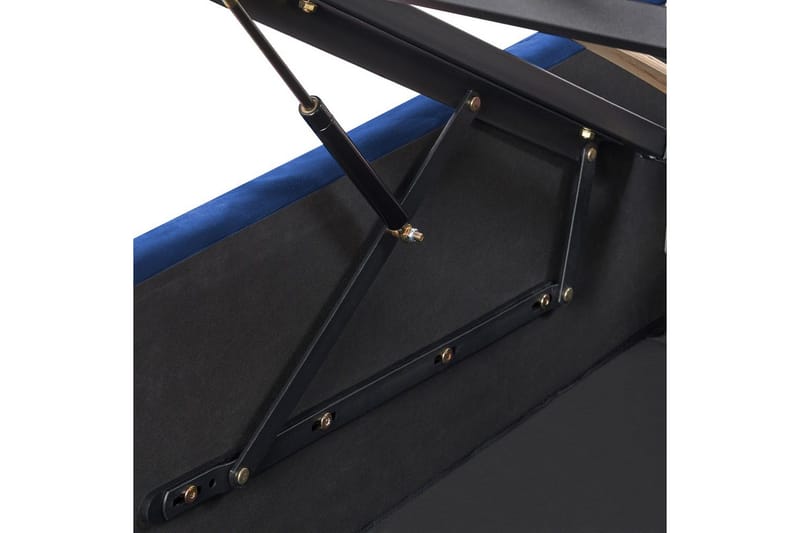 Seng med oppbevaring Rochefort - Blå, 180x200 cm - Møbler - Senger - Sengeramme & sengestamme