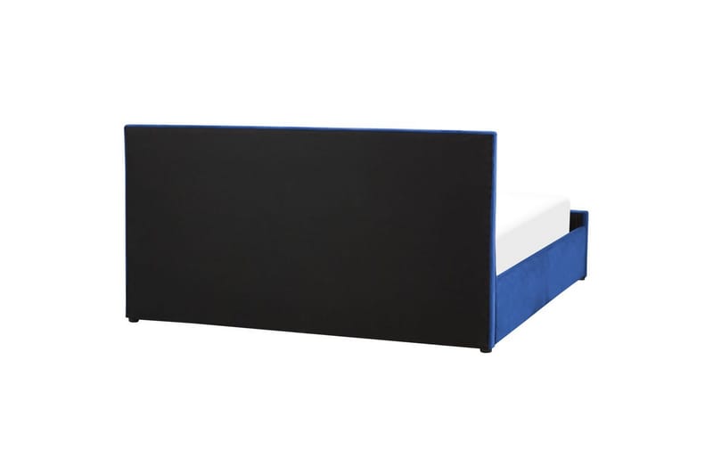 Seng med oppbevaring Rochefort - Blå, 180x200 cm - Møbler - Senger - Sengeramme & sengestamme