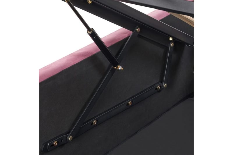 Seng med oppbevaring Rochefort - Rosa, 160x200 cm - Møbler - Senger - Sengeramme & sengestamme