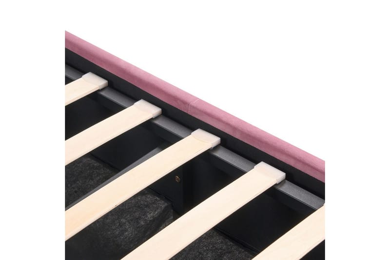 Seng med oppbevaring Rochefort - Rosa, 160x200 cm - Møbler - Senger - Sengeramme & sengestamme