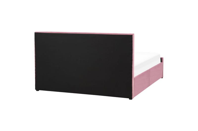 Seng med oppbevaring Rochefort - Rosa, 160x200 cm - Møbler - Senger - Sengeramme & sengestamme