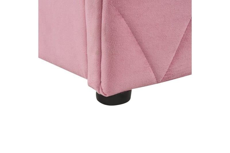 Seng med oppbevaring Rochefort - Rosa, 160x200 cm - Møbler - Senger - Sengeramme & sengestamme