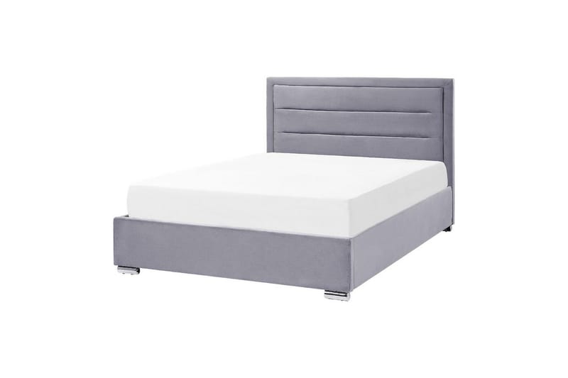 Seng med oppbevaring Rouen - Grå, 140x200 cm - Møbler - Senger - Sengeramme & sengestamme