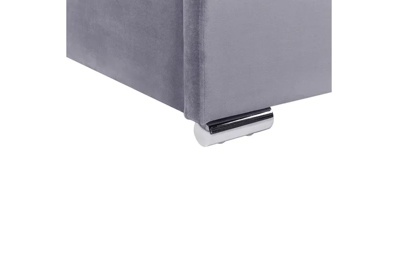 Seng med oppbevaring Rouen - Grå, 160x200 cm - Møbler - Senger - Sengeramme & sengestamme