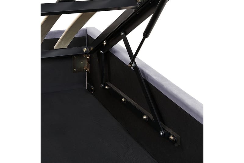 Seng med oppbevaring Rouen - Grå, 180x200 cm - Møbler - Senger - Sengeramme & sengestamme