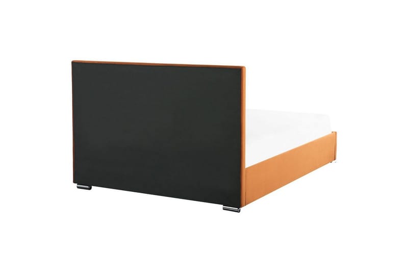 Seng med oppbevaring Rouen - Oransje, 180x200 cm - Møbler - Senger - Sengeramme & sengestamme