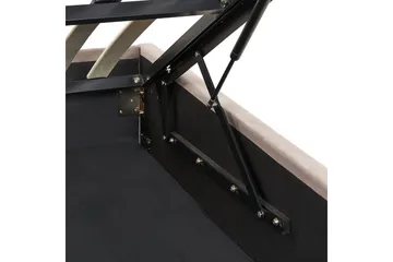 Seng med oppbevaring Rouen - Taupe, 140x200 cm - Møbler - Senger - Sengeramme & sengestamme
