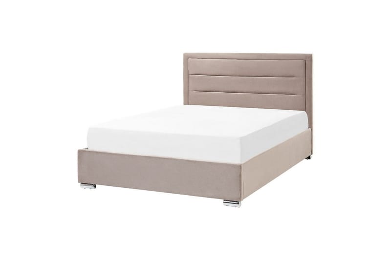 Seng med oppbevaring Rouen - Taupe, 140x200 cm - Møbler - Senger - Sengeramme & sengestamme