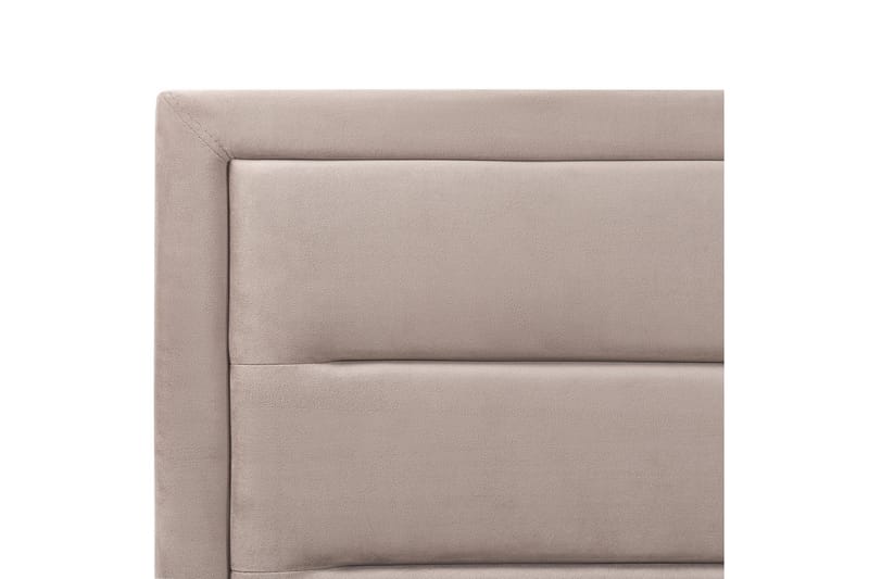Seng med oppbevaring Rouen - Taupe, 140x200 cm - Møbler - Senger - Sengeramme & sengestamme
