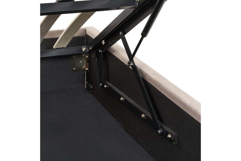 Seng med oppbevaring Rouen - Taupe, 140x200 cm - Møbler - Senger - Sengeramme & sengestamme