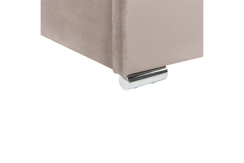 Seng med oppbevaring Rouen - Taupe, 140x200 cm - Møbler - Senger - Sengeramme & sengestamme