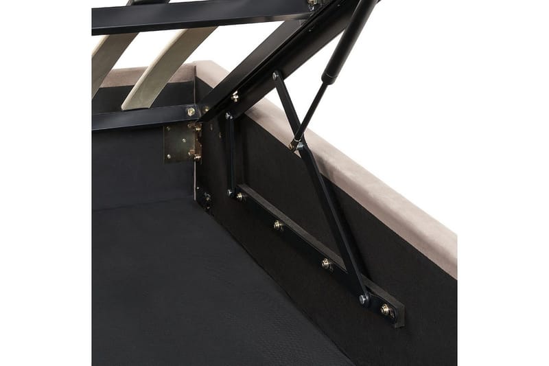 Seng med oppbevaring Rouen - Taupe, 180x200 cm - Møbler - Senger - Sengeramme & sengestamme