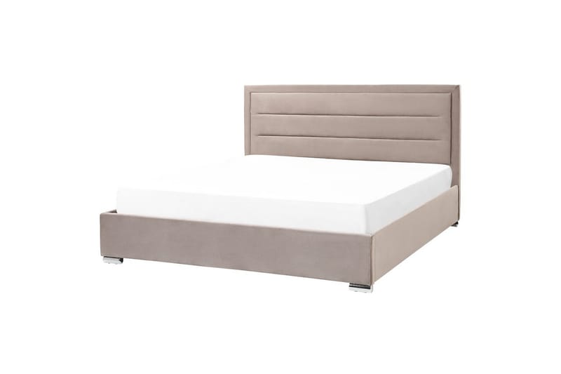 Seng med oppbevaring Rouen - Taupe, 180x200 cm - Møbler - Senger - Sengeramme & sengestamme