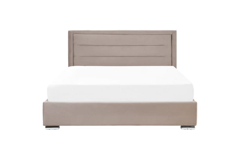 Seng med oppbevaring Rouen - Taupe, 180x200 cm - Møbler - Senger - Sengeramme & sengestamme