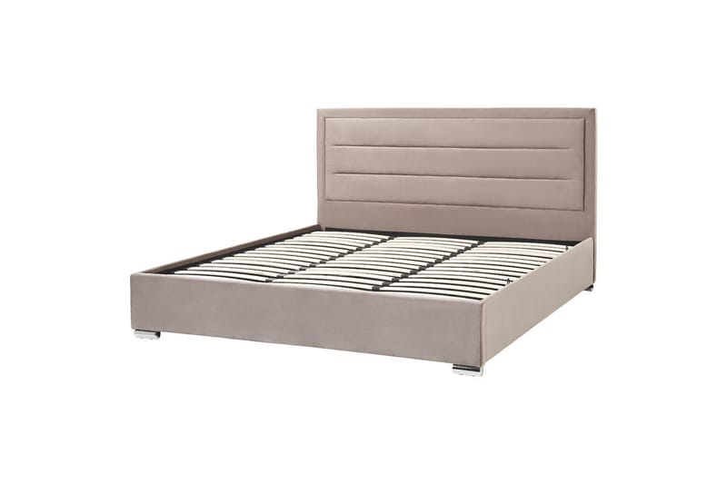 Seng med oppbevaring Rouen - Taupe, 180x200 cm - Møbler - Senger - Sengeramme & sengestamme
