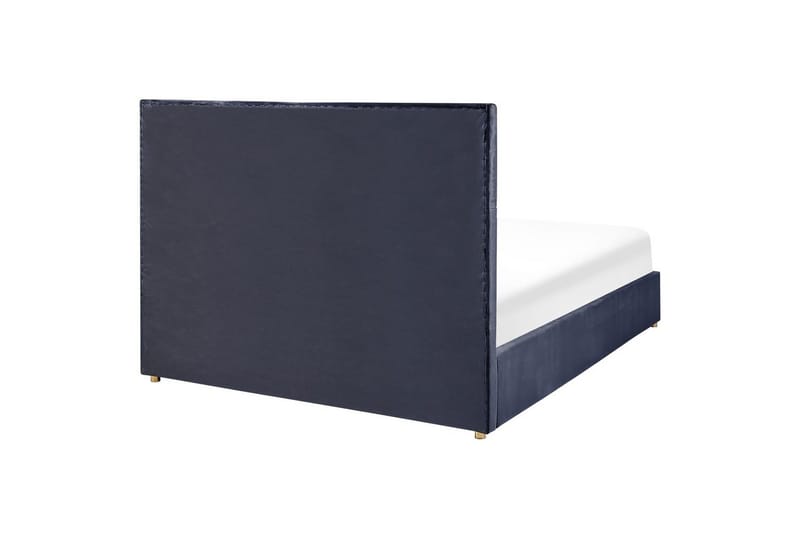 Seng med oppbevaring Vernoyes - Svart, gull, 180x200 cm - Møbler - Senger - Sengeramme & sengestamme