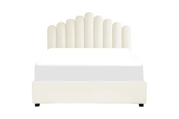 Seng med oppbevaring Vincennes - Hvit, Svart, 160x200 cm - Møbler - Senger - Sengeramme & sengestamme