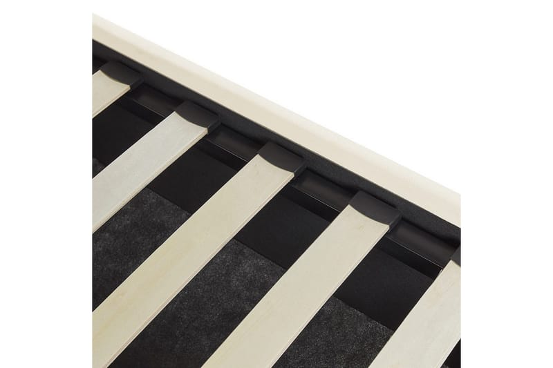 Seng med oppbevaring Vincennes - Hvit, Svart, 180x200 cm - Møbler - Senger - Sengeramme & sengestamme