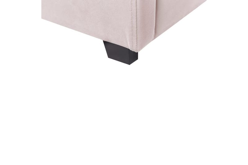 Seng med oppbevaring Vincennes - Rosa, Svart, 160x200 cm - Møbler - Senger - Sengeramme & sengestamme