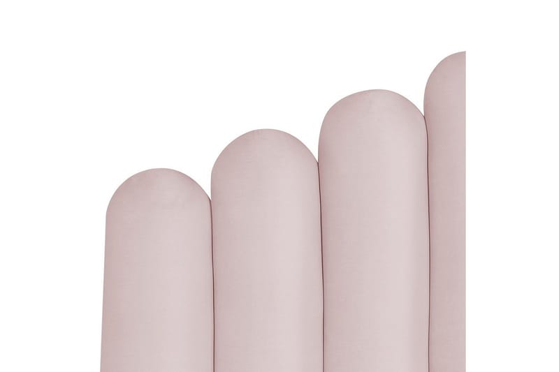 Seng med oppbevaring Vincennes - Rosa, Svart, 160x200 cm - Møbler - Senger - Sengeramme & sengestamme