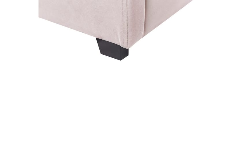 Seng med oppbevaring Vincennes - Rosa, Svart, 180x200 cm - Møbler - Senger - Sengeramme & sengestamme