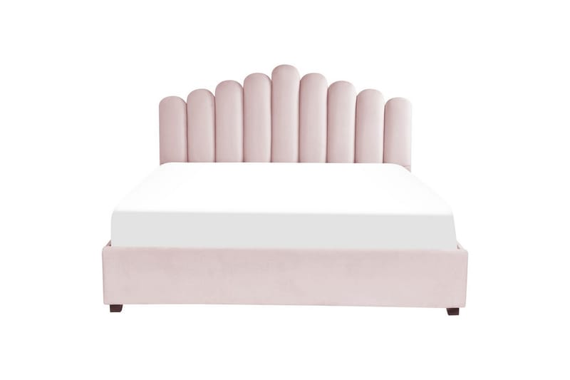 Seng med oppbevaring Vincennes - Rosa, Svart, 180x200 cm - Møbler - Senger - Sengeramme & sengestamme
