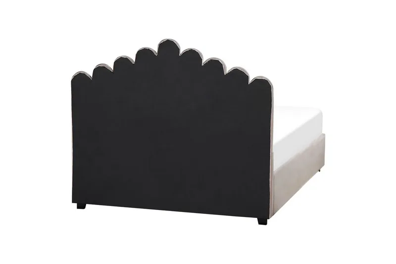 Seng med oppbevaring Vincennes - Taupe, svart, 140x200 cm - Møbler - Senger - Sengeramme & sengestamme