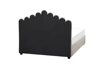 Seng med oppbevaring Vincennes - Taupe, svart, 140x200 cm - Møbler - Senger - Sengeramme & sengestamme