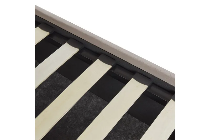 Seng med oppbevaring Vincennes - Taupe, svart, 140x200 cm - Møbler - Senger - Sengeramme & sengestamme