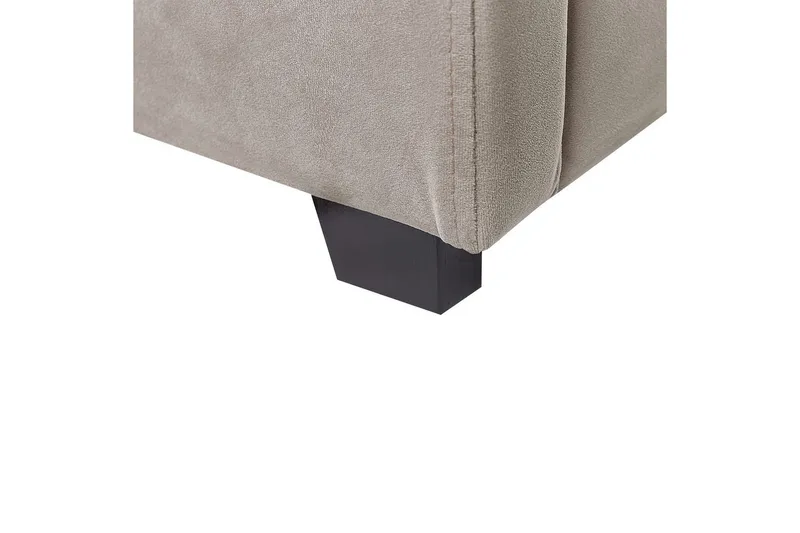 Seng med oppbevaring Vincennes - Taupe, svart, 160x200 cm - Møbler - Senger - Sengeramme & sengestamme