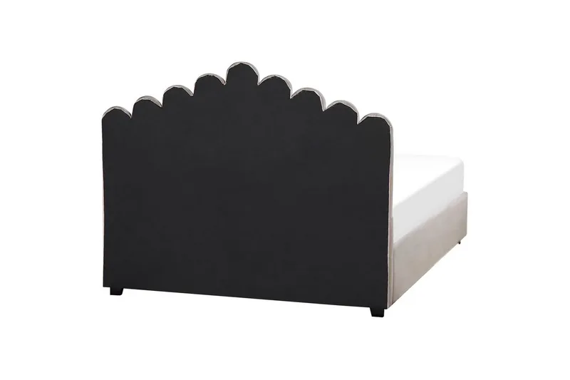 Seng med oppbevaring Vincennes - Taupe, svart, 160x200 cm - Møbler - Senger - Sengeramme & sengestamme