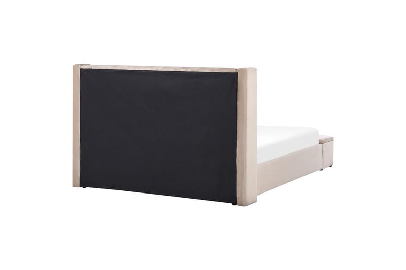 Seng med oppbevaringsbenk Noyers - Beige, 180x200 cm - Møbler - Senger - Sengeramme & sengestamme