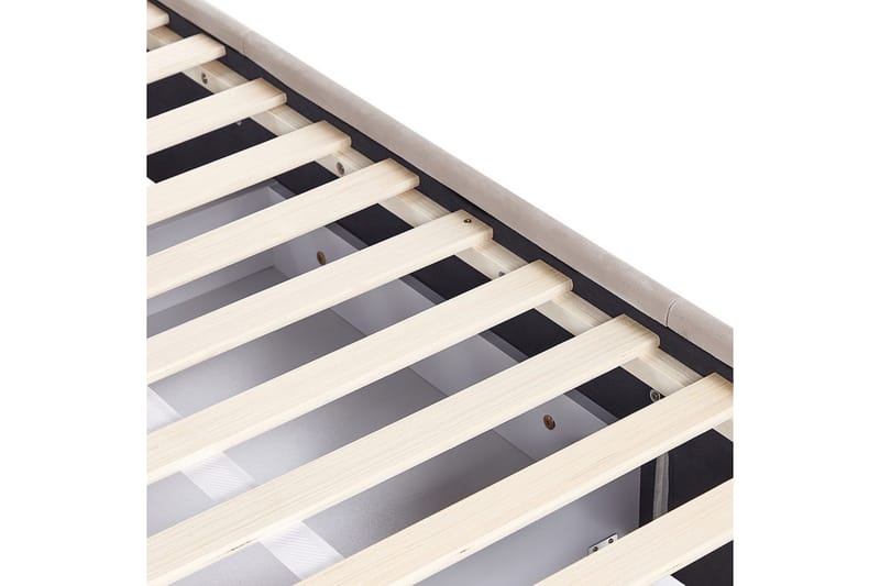 Seng med oppbevaringsskuffer Lievin - Beige, 140x200 cm - Møbler - Senger - Sengeramme & sengestamme