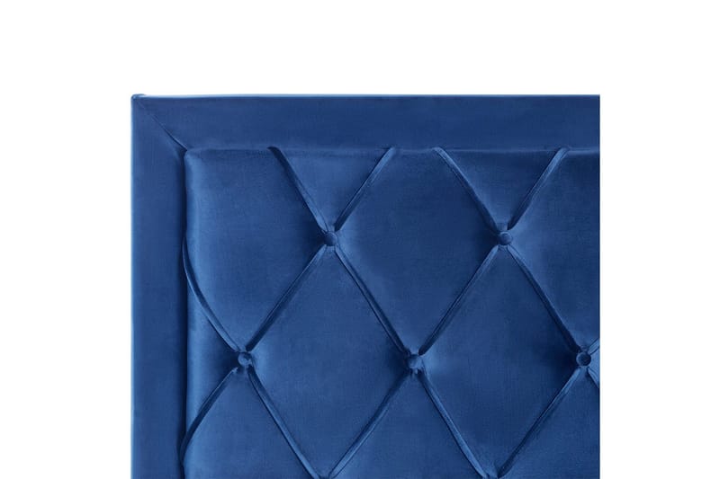Seng med oppbevaringsskuffer Lievin - Blå, 140x200 cm - Møbler - Senger - Sengeramme & sengestamme