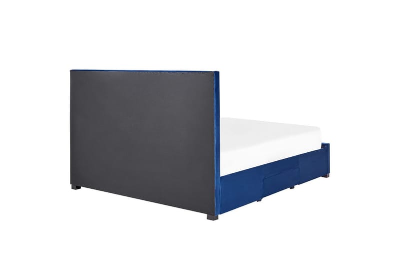 Seng med oppbevaringsskuffer Lievin - Blå, 180x200 cm - Møbler - Senger - Sengeramme & sengestamme