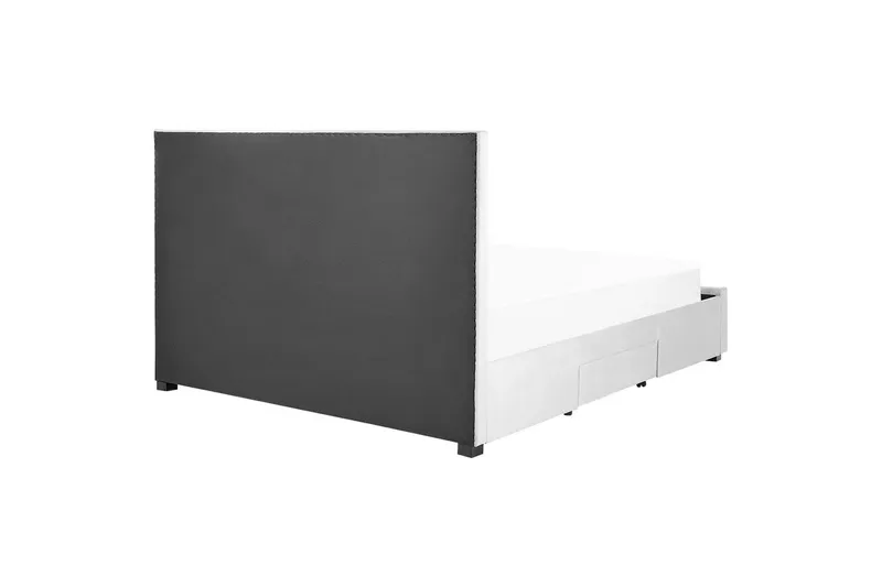 Seng med oppbevaringsskuffer Lievin - Grå, 180x200 cm - Møbler - Senger - Sengeramme & sengestamme