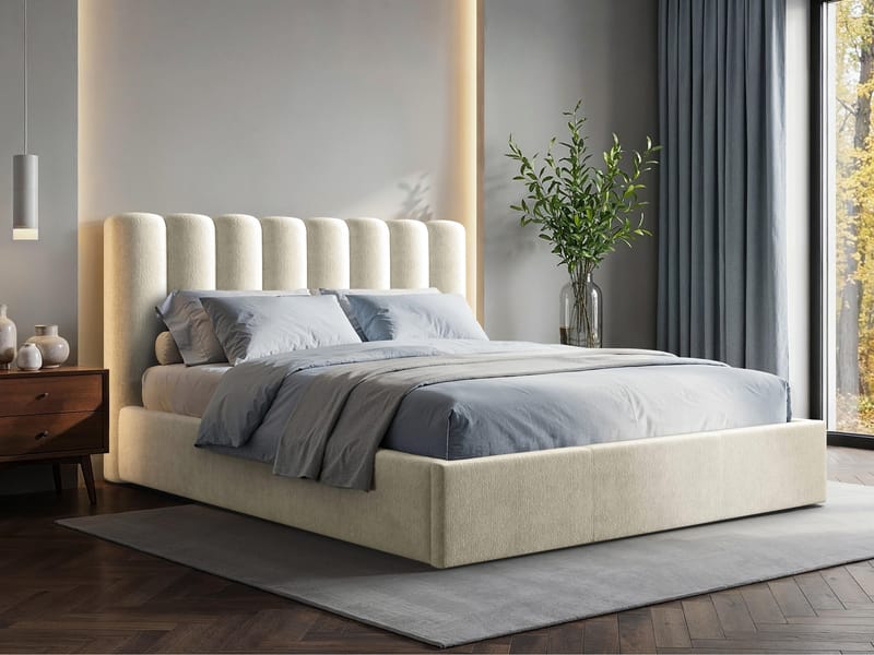 seng NO_BRAND Polstret seng NOX st.drew Margo 227.03 180x200 cm - Møbler - Senger - Sengeramme & sengestamme