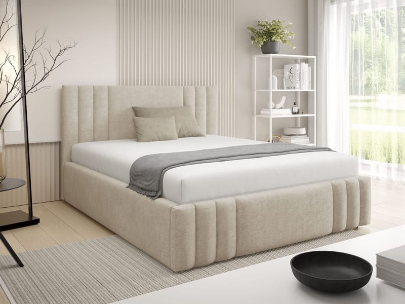 seng Ribo Nazar 225.02 180x200 - beige - Møbler - Senger - Sengeramme & sengestamme