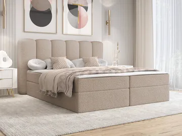 seng Softi Lambi 06 140x200 - beige - Møbler - Senger - Kontinentalsenger